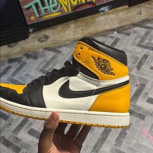 Jordan Black and White High-Top Sneakers